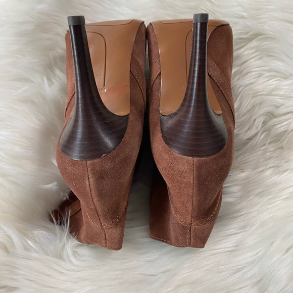 Nine West Ladies Brown dude booties Sz 10.5 - Picture 5 of 11